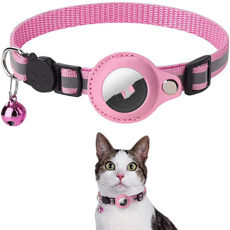 Reflective Waterproof Holder Case Nylon Pet Collar for AirTag