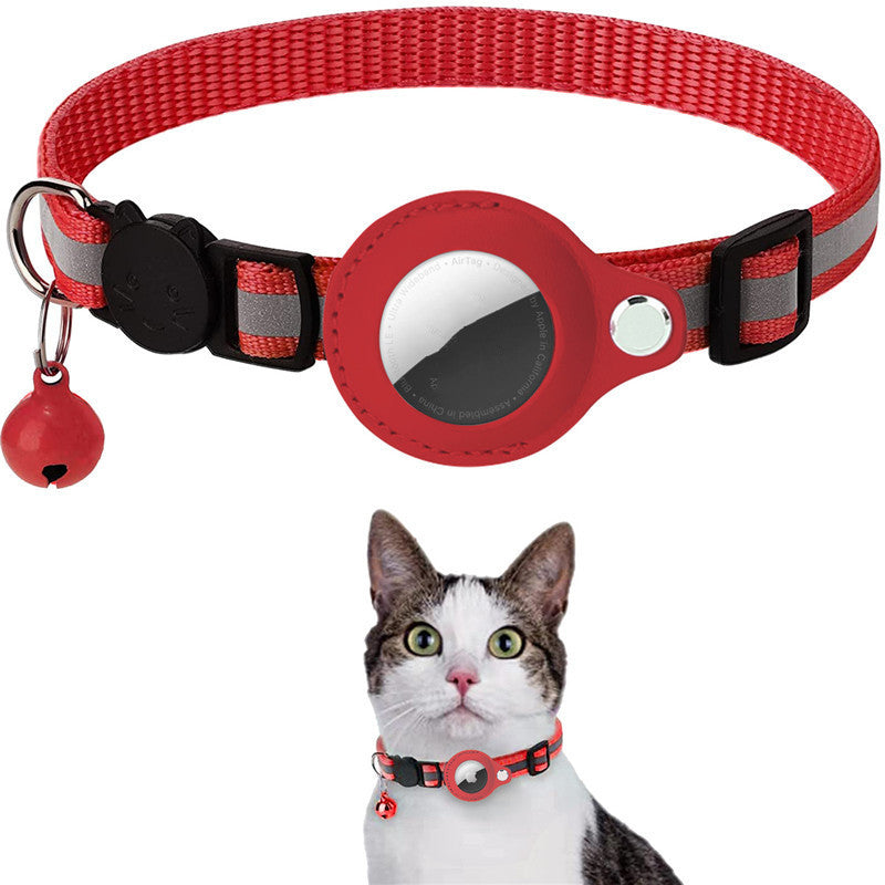 Reflective Waterproof Holder Case Nylon Pet Collar for AirTag