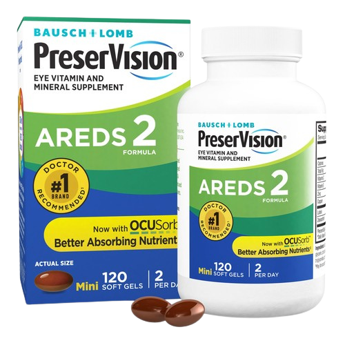 PreserVision AREDS 2 Eye Vitamins Lutein & Zeaxanthin Softgels 120-Count