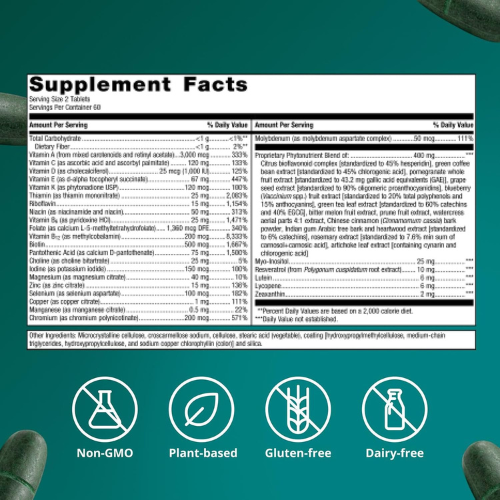 Metagenics PhytoMulti Multivitamin Supplement 120 Tablets
