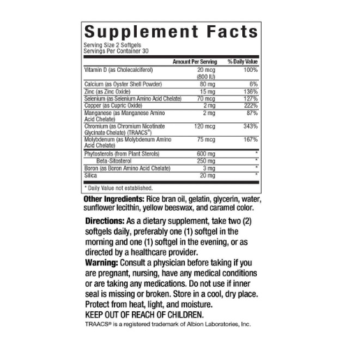 Prostate Health Support Supplement with Beta-Sitosterol 60 Softgels