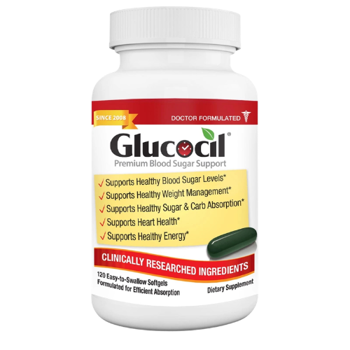 Glucocil Blood Sugar Support Supplement 120 Softgels