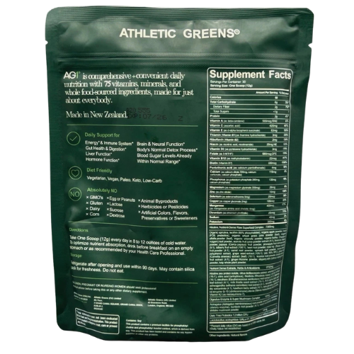 AG1 Greens Powder Refill Multivitamin and Probiotic Gut Health