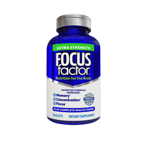 Focus Factor Adults Extra Strength Brain Health Supplement 120 Count