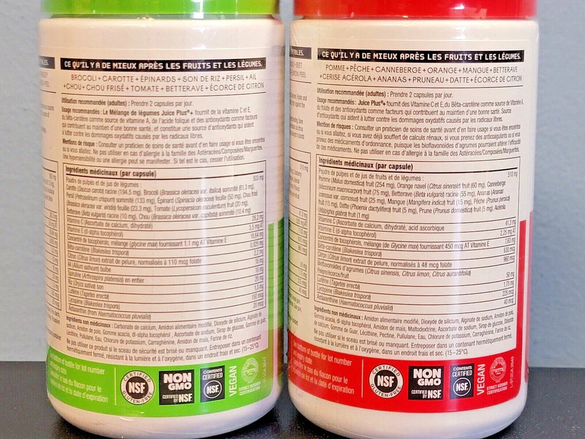 Juice Plus+ ESSENTIALS Fruit & Veg Juice Powders 240 Capsules