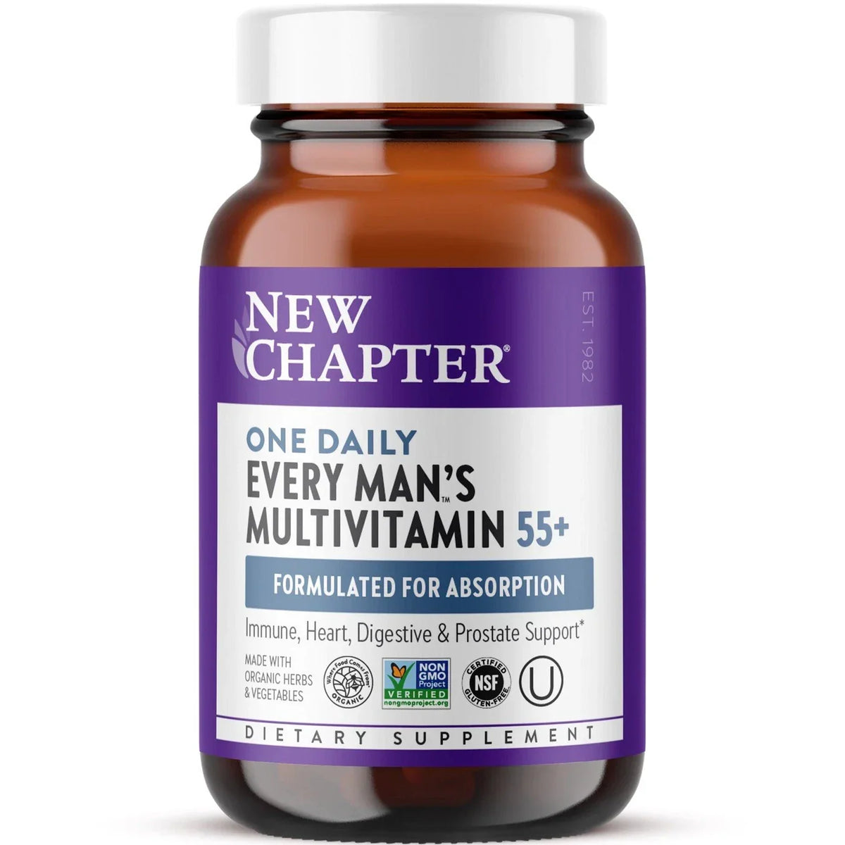 New Chapter Every Man's One Daily 55+ Multivitamin Tablets 48 Count