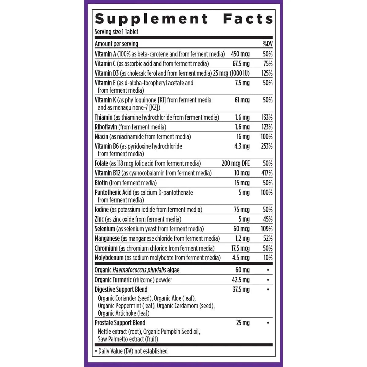 New Chapter Every Man's One Daily 55+ Multivitamin Tablets 48 Count