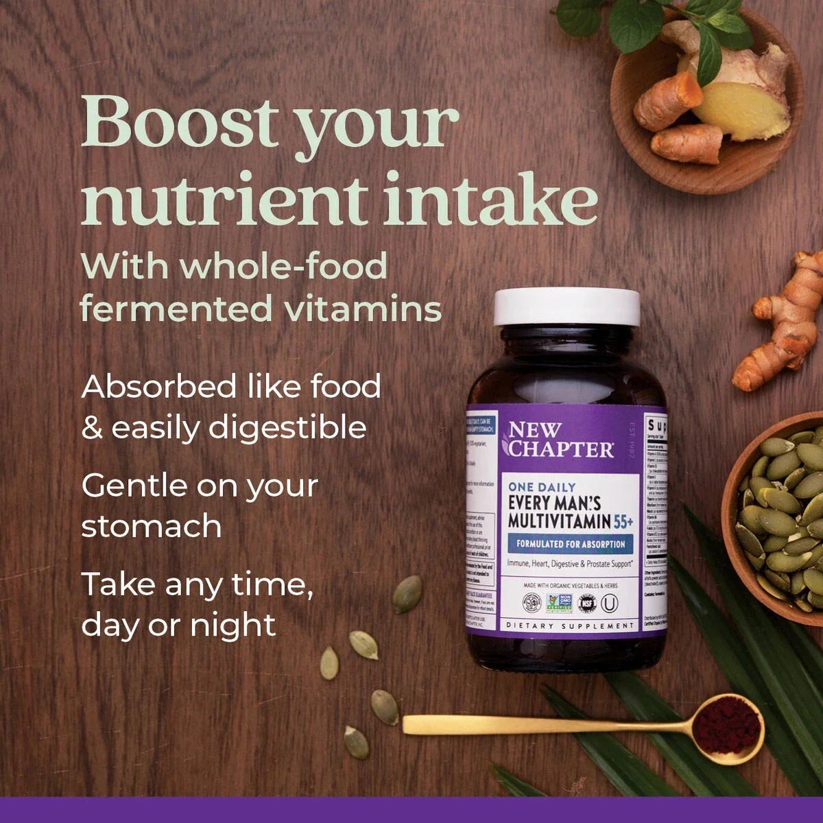 New Chapter Every Man's One Daily 55+ Multivitamin Tablets 48 Count