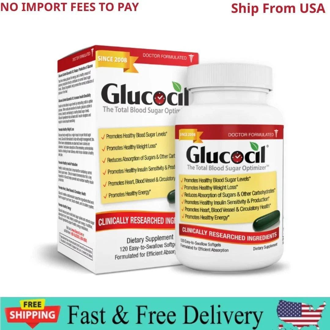 Glucocil Blood Sugar Support Supplement 120 Softgels