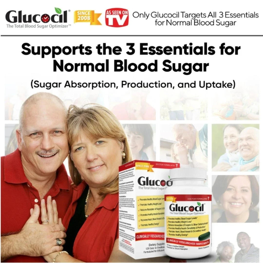 Glucocil Blood Sugar Support Supplement 120 Softgels