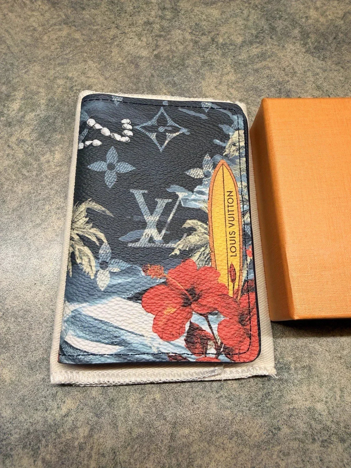 Louis Vuitton Men's Pocket Organizer Monogram Surfin' Blue M83498