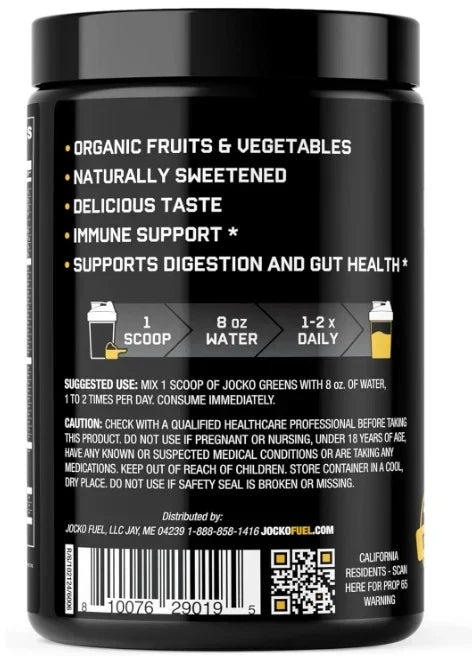 Jocko Fuel Daily Greens Organic Superfood Powder Pineapple Coconut