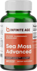 Infinite Age Sea Moss Advanced High-Potency Vegan Capsules 60 Count